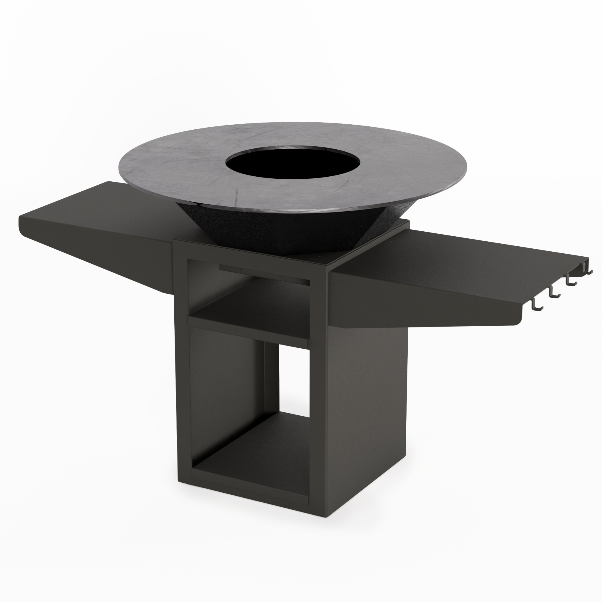 Brasero personnalisable kaki et noir